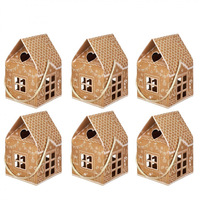 Boîte à bonbons en papier kraft de style nouveau pour Noël, boîte à biscuits, boîte à pâtisserie, emballage cadeau transfrontalier