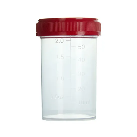 Lab Wegwerp Steriele 10Ml 40Ml 50Ml 90Ml 120Ml Urine Cup Specimen Container