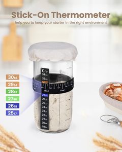Factory Outlet Sourdough Starter <b>Jar</b> Kit-High Borosilicate Glass Eco-Friendly Box Packaging for Bread Baking - Product Image 3