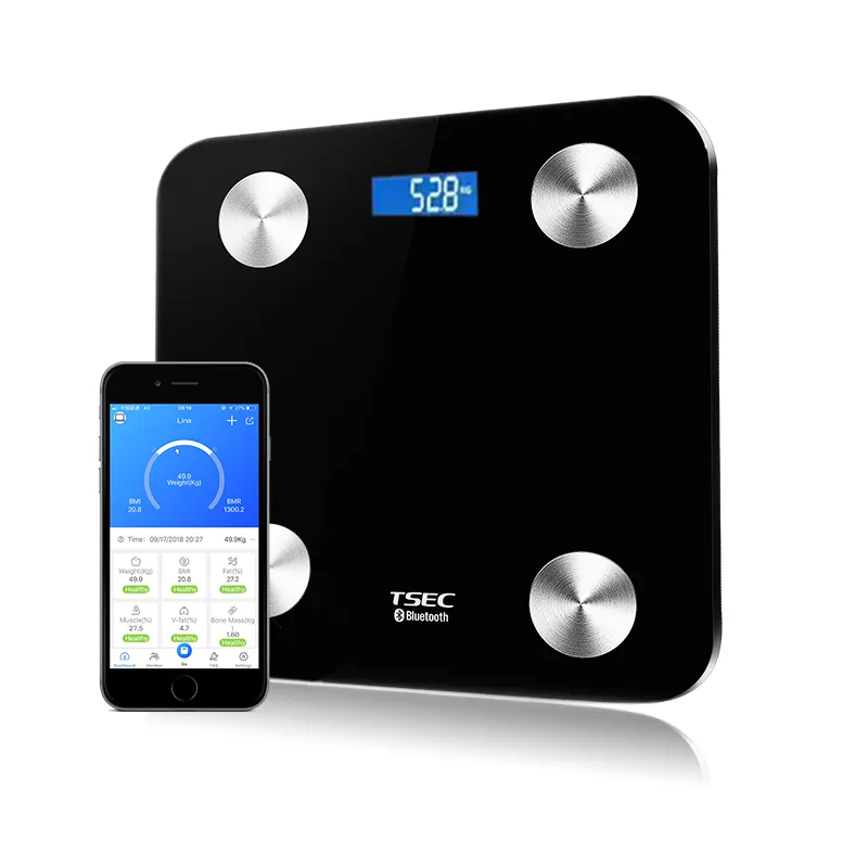 Digital adult weighing body weight scale fat body monitor machine smart bluetooth bmi scale with IOS and Android APP