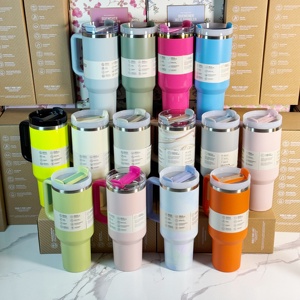 Vaso de 40 oz con Asa y Pajita, Tapa de 3 Posiciones de Alta Calidad, Vaso Aislado de Acero Inoxidable, Libre de BPA, para Viajes, Uso Diario y al Aire Libre - Product Image 2