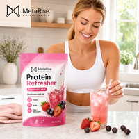 Poudre de Protéine de Lactosérum à la Fraise Marque Blanche OEM, Complément Nutritionnel Sportif, Soutien Fitness et Bien-être, 300g, Adulte