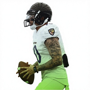 Maillot de football américain personnalisé par sublimation, uniforme d'équipe personnalisé, maillot de football à manches courtes, vêtements de sport OEM - Product Image 3