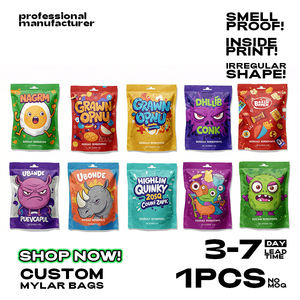 Bolsas Personalizadas a Prueba de Olores y Humedad de 3.5g, Bolsas Mylar con Cierre Hermético, Impresión Digital de Logotipo, para Alimentos - Product Image 2