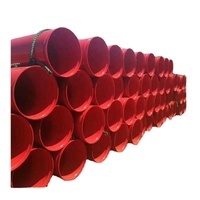Tuyau d'incendie en acier recouvert de plastique ASTM A795, tuyau d'eau durable en acier au carbone, pression de service de 30 MPa