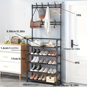 Tenemos percheros con forma <span class=keywords><strong>de</strong></span> árbol en stock en los EE. UU., y se pueden comprar al por mayor percheros y estantes <span class=keywords><strong>de</strong></span> almacenamiento para la puerta. - Product Image 4
