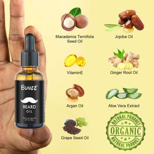 Label privé baume à barbe végétalien pour hommes Kit de croissance de la barbe avec rouleau sérum peigne Kit de soin de la barbe - Product Image 4
