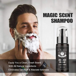 ชุดเซรั่มบำรุงเคราออร์แกนิกแบบขายส่ง แบรนด์ส่วนตัว สำหรับผู้ชายผิวสี ชุดอุปกรณ์ดูแลและตกแต่งเครา พร้อมกล่องแบบกำหนดเอง ชุดเร่งการเจริญเติบโตของเครา - Product Image 2