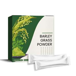 Suplemen Diet Bubuk Rumput Barley Instan Premium untuk Dewasa Grosir OEM dengan Manfaat Antioksidan - Product Image 1