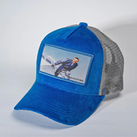 Gorra de béisbol de terciopelo personalizada con malla, gorra de camionero de terciopelo bordada con imagen, gorra de terciopelo suave