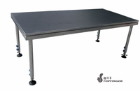Système de scène modulaire portable 4x8 pieds, 6 pieds de support, plateforme en alliage d'aluminium, certifié TUV, capacité de charge de 1000 kg, installation rapide