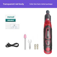 Stylo graveur rechargeable à trois vitesses avec pointe en acier tungstène, outil de polissage, de découpe, de perçage et de décodage, modèle 1 - Vente Flash