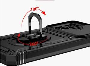 Coque arrière de luxe antichoc de haute qualité <span class=keywords><strong>GT</strong></span> Factory avec béquille magnétique, étui blindé de gros avec fenêtre coulissante pour téléphone - Product Image 6