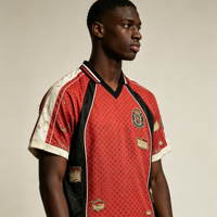 T-shirt personnalisé Kornit DTG pour homme, rouge et noir, style rétro, détails déchirés, tee-shirt graphique de haute qualité OEM