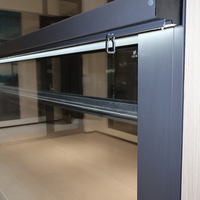 Ventana de Seguridad Eléctrica de Vista Amplia Personalizada, Ventana de Vidrio de Aleación de Aluminio, Ventana Corredera Vertical Residencial con Control Remoto