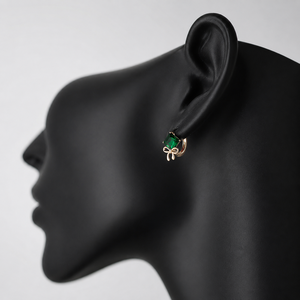 Pendientes de Oro de 18K, Joyería de Fantasía de Nepal, Venta al por Mayor, Joyas de Oro, Brinco de Ouro, Aretes - Product Image 2