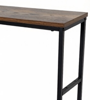 Table console en métal polyvalente avec étagères, table d'appoint multifonctionnelle en fer pour la chambre à coucher, le salon, l'entrée, décoration