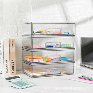 Boîtes <span class=keywords><strong>de</strong></span> <span class=keywords><strong>rangement</strong></span> empilables transparentes en plastique injecté pour <span class=keywords><strong>salle</strong></span> <span class=keywords><strong>de</strong></span> <span class=keywords><strong>bain</strong></span> et <span class=keywords><strong>maquillage</strong></span>, capacité 10 kg, pour rouges à lèvres et bijoux - Product Image 5