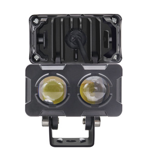 Qidewin Motorcycle <b>Spotlight</b> Dual Color White Yellow Led Driving Light For Electric Vehicle Retrofit Upgrade - Product Image 2