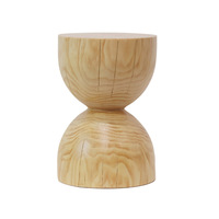Mesa de centro tradicional Vintage, taburete de madera maciza para sala de estar, combinación creativa Natural, mesa auxiliar otomana Irregular, casa de familia