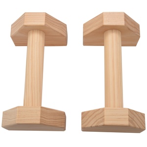 <span class=keywords><strong>Barres</strong></span> Paralette de taille personnalisée, mini supports de push-up en bois pour le fitness en salle - Product Image 2