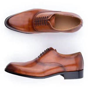 Chaussures habillées pour hommes, chaussures Oxford noires et marron, antidérapantes, pour soirée, grandes tailles, chaussures en cuir pour hommes et chaussures Oxford - Product Image 1