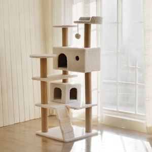 Arbres à chat de haute qualité en gros, design tendance pour grands chats, en bois - Product Image 5