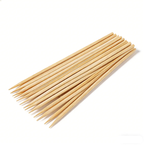 Brochetas Desechables Ecológicas de Madera de Abedul Planas al por Mayor para Kebab - Product Image 4