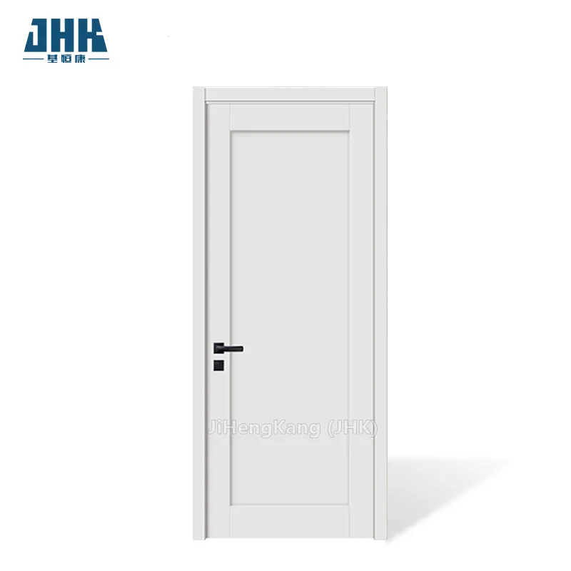 JHK-SK01 weißer Primer weißer Primer glatte Ein-Paneel-Solid-Rüttlertür Innendesign Haushaltstüren Innentüren für Häuser