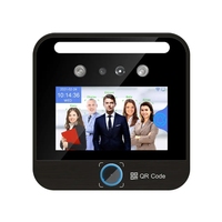 Máquina de Control de Asistencia con Pantalla Táctil IPS HD de 5 Pulgadas, Reconocimiento Facial Biométrico con IA, Escáner de Códigos QR, Aplicación, Resistente al Agua, Acceso con Tarjeta RFID