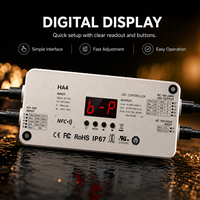 Contrôleur LED RGBW étanche IP67 DMX DALI 4 canaux PWM Dimmer 6A Sortie Durable pour Kit d'éclairage de Jardin, Bâtiment, Fêtes OEM