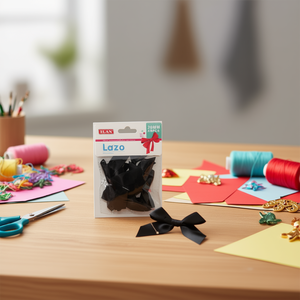 Ruban noir Ilan Lazo 20 mm pour artisanat et décorations - Product Image 2