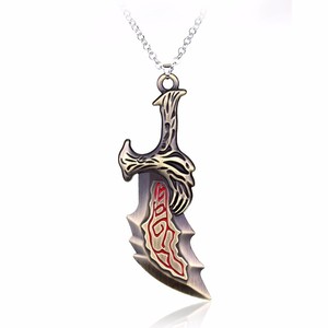Collana Gioiello del Gioco <span class=keywords><strong>God</strong></span> <span class=keywords><strong>of</strong></span> War, Spada OLYMPUS KRATOS, Lame del Caos, Armi - Product Image 3