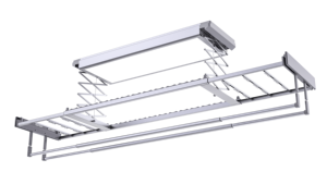 Séchoir à <span class=keywords><strong>linge</strong></span> électrique encastré ultra-fin à levage <span class=keywords><strong>automatique</strong></span> avec éclairage LED pour balcon - Product Image 2