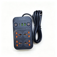 Multiprise YJOPK 2M avec interrupteurs doubles, obturateur de sécurité, prises multiples et ports USB-A et Type-C