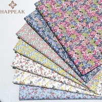 HAPPEAK Vente Chaude Popeline Tissu Coton Impressions Florales Impression Personnalisée Petite Fleur Imprimé Coton Tissu pour Robe