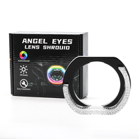Phare LED Angel Eye avec cache de lentille, 3 pouces, type I8-U, 12V 10W, système d'éclairage automobile pour voiture