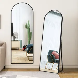 Custom Aluminum Alloy Full Body Tall Floor Mirror Bedroom Dressing Mirror