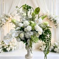 Centre de table de mariage de luxe, arrangement floral artificiel pour la location d'événements, décoration de table
