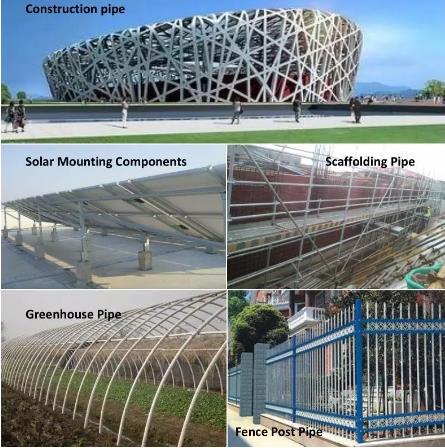 ASTM A53 Zinc Coated Q195 Q235 Q345 Hot Dipped Galvanized Steel Tube