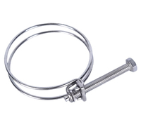 Collier de serrage réglable en acier inoxydable 304/316 à double fil à ressort