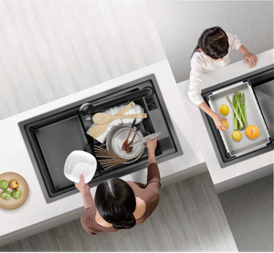 Ordine all'ingrosso NSF certificata 40 pollici doppia ciotola lavello 304 acciaio inossidabile fatto a mano prova di graffio 5000 unità mensile - Product Image 2