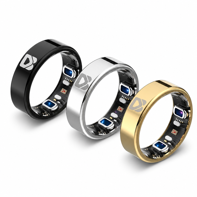 IP68 Waterproof Stainless Steel 3.2g Lightweight Gesture Control Smart Ring F02