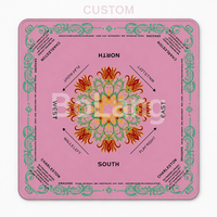 Tapis de table de mahjong américains personnalisés de qualité supérieure, présentant une variété de motifs populaires et vintage de luxe