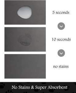 Tapis de chien absorbant personnalisé d'approvisionnement d'usine pour bol de nourriture et d'eau sans taches buveurs désordonnés tapis d'alimentation pour animaux de compagnie à séchage rapide - Product Image 2