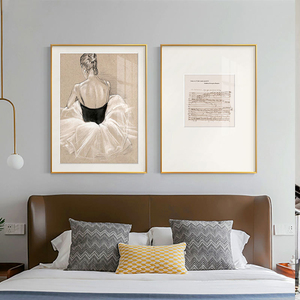 Opera d'Arte Elegante di Alta Gamma con Ballerina, Stampa Fotografica su Dipinto Moderno in Porcellana Cristallina per Arredamento Casa - Product Image 4