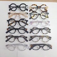 Nouvelles montures optiques élégantes et tendance en acétate stratifié, montures de lunettes unisexes carrées à monture complète, durables, tendance et haut de gamme