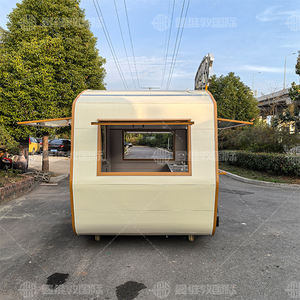 Camion de restauration rapide mobile à prix d'usine, camion de café de rue, remorque de <span class=keywords><strong>franchise</strong></span>, structure en aluminium et fibre de verre, service de glaces et de snacks - Product Image 4