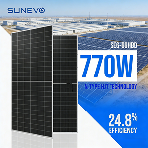 Sunevo แผงโซลาร์เซลล์แบบ bijt 550W 700W 720W 750W 770W โมโน bfacial ประสิทธิภาพ24.8% 6N ครึ่ง132 - Product Image 1