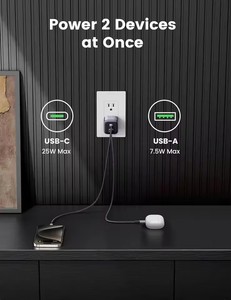 Chargeur rapide USB-C UGREEN <span class=keywords><strong>35W</strong></span> Nexode 2 ports GaN pliable PPS compact, adaptateur secteur mural rapide pour iPhone 17 15 Pro - Product Image 6